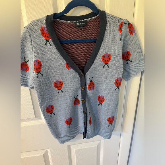 Modcloth Ladybug Cardigan - Picture 4 of 5